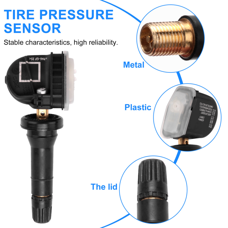TPMS Tire Pressure Sensor, Fit para Focus EV6T-1A180-CB, Novo
