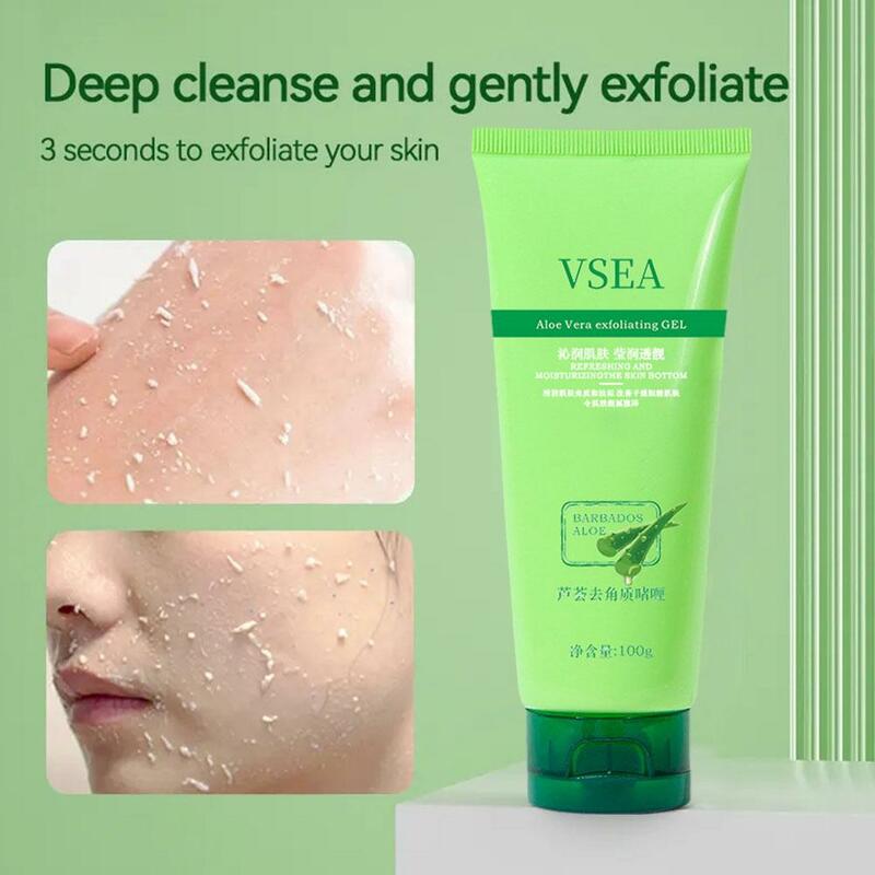 Scrub idratante idratante Gel esfoliante all'aloe Vera la pulizia delicata del corpo del viso può utilizzare prodotti genuini