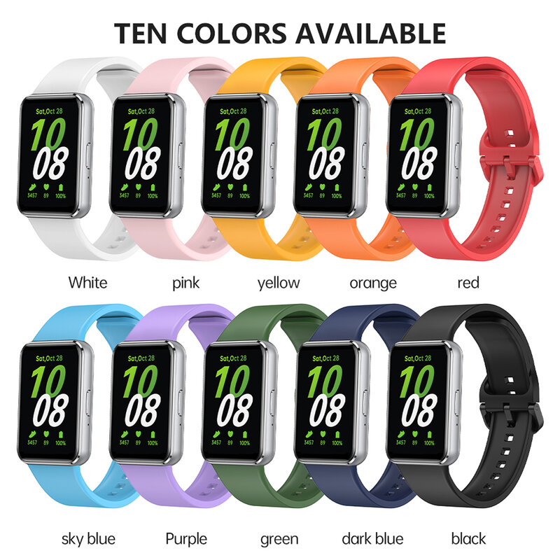 Silicone Strap para Samsung Galaxy Fit 3, Watch Bracelet Replacement, Sport Watchband, Band Accessories