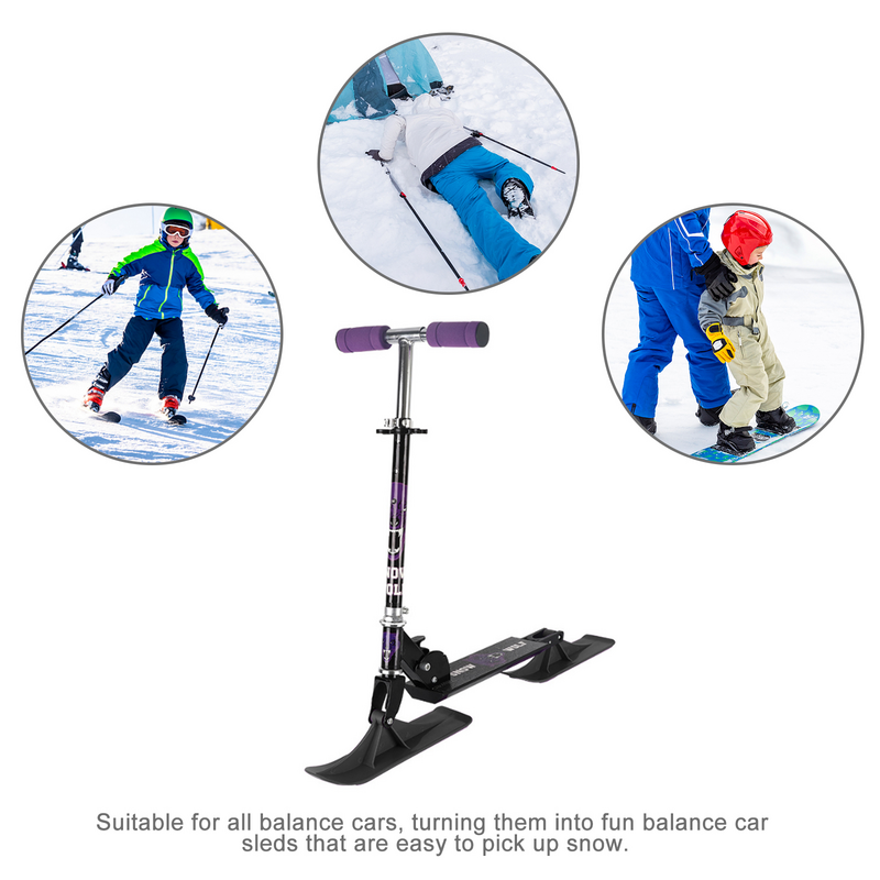 Accesorio de trineo de nieve para patinete, accesorio de Snowboard, piezas de equilibrio Dual, accesorios duraderos