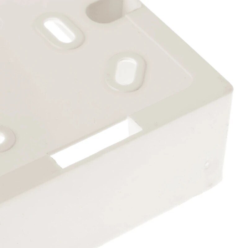 Antiflaming Power Box PVC Material 3.3cm Depth Bottom Box Wall Mounted Junction