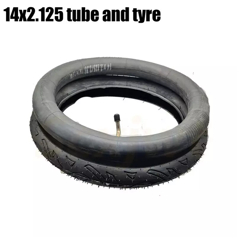 14x2.125 Outer Tyre Inner Tube FOR Children's  Wheels Parts 14 Inch Inflatable Scooter Electric Bike Tires
