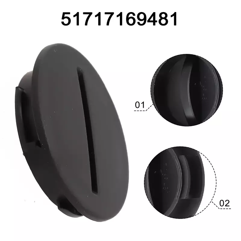 Adapter Auto Access Plug 1 Pc 1Pcs 51717169481 Accessoires Zwarte Onderdelen Plastic Vervangende Voorruit Kwaliteit