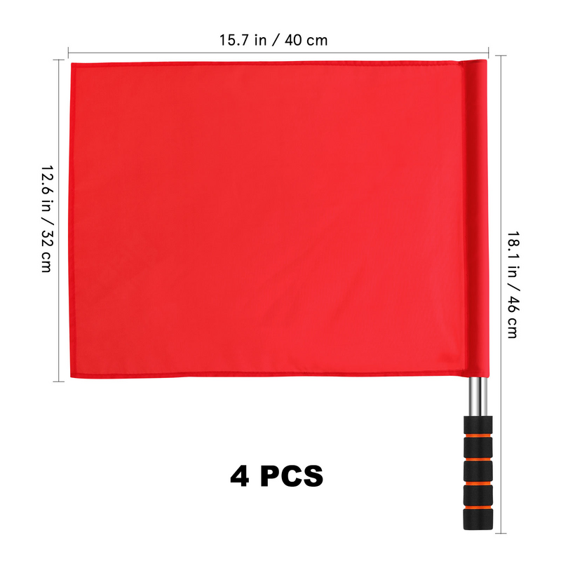 Referee Flags Hand Waving Referee Signal Flag For Game Play Practical Sports Training Match Competition Survival Equipment
