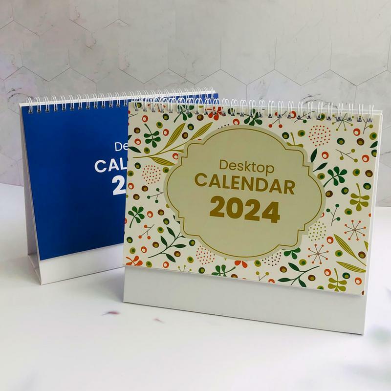 Calendario 2024, planificador de horario diario, planificador anual, semanal, lista de tareas pendientes, organizador de Agenda de oficina