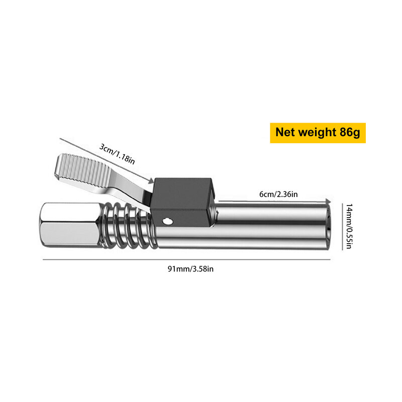 Grease Gun Coupler 12000 PSI NPTI/8 Oil Injection Nozzles Nozzle Oil Pump Car Syringe Lubricant Tip Repair Accessories