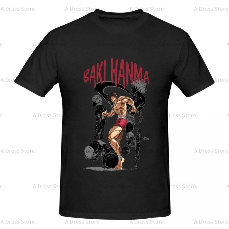 Baki Hanma The Grappler Men's round neck Oversized T-shirt,ins style,Tee shirt Novelty all the year round Gift