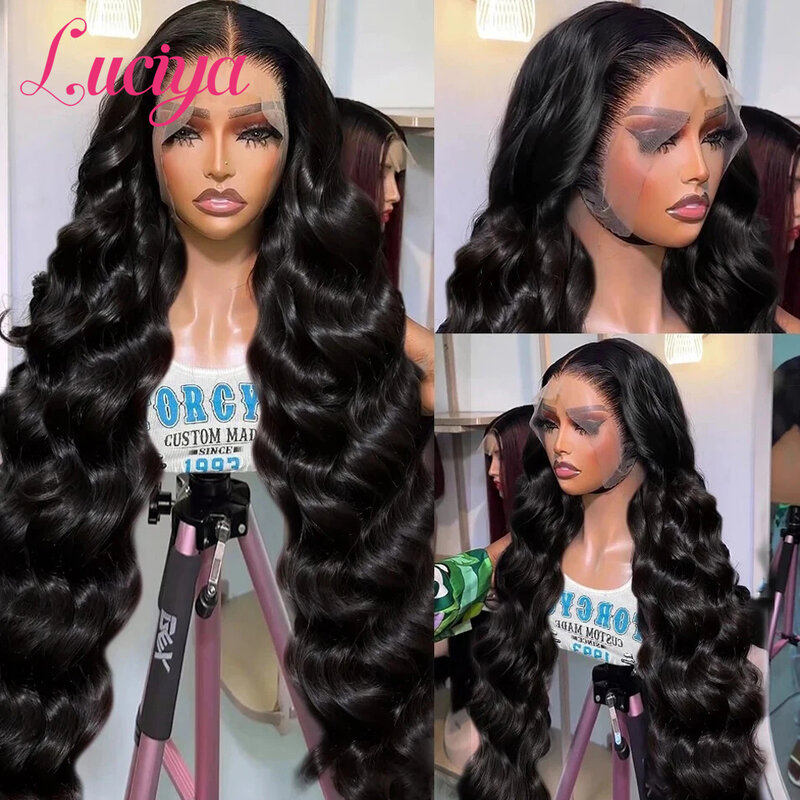 Glueless Body Wave Human Hair Lace Frontal Wig Pre Plucked HD Transparent 13x4 13x6 Lace Front Human Hair Wig 5x5 Closure Wigs