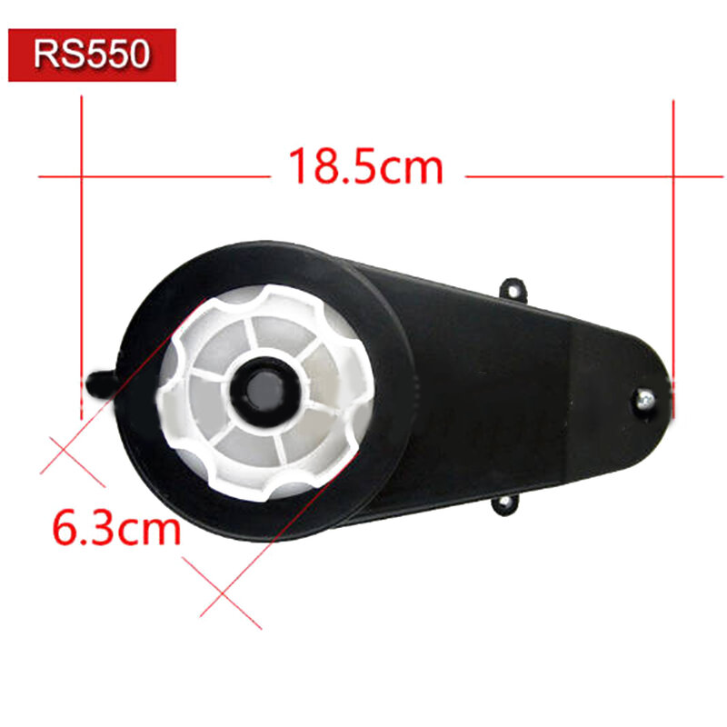 Adjustable Speed Electric Gearbox RS550 12V 40000RPM Bass Motor Gear Box Replacement Accessories For Kids Car Toy Spare Parts