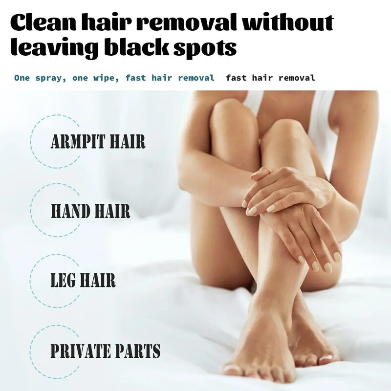 Trwałe usuwanie włosów w sprayu do usuwania bezbolesne włosów dla pachy nogi ręce Inhibitor wzrostu włosów depilacyjna pielęgnacja krem do ciała