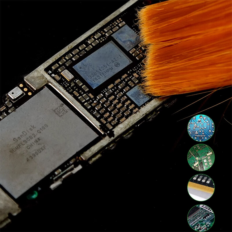 Cairan pembersih PCB 100ML dengan sikat pembersih Motherboard cairan untuk Motherboard ponsel pembersih BGA solder fluks pembersih