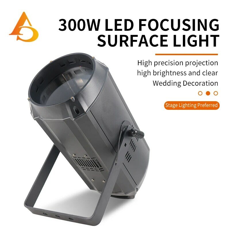 300w COB 3200K/6000K WW/CW LEDTheater Spot Light Large Range Projection Flood Par with Zoom 10-60 degree Studio Blinder