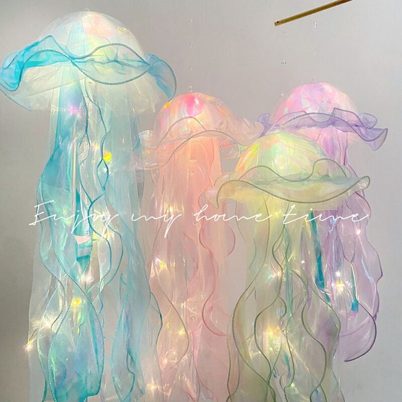Lámpara colgante creativa para habitación, decoración de fiesta de medusas, bricolaje