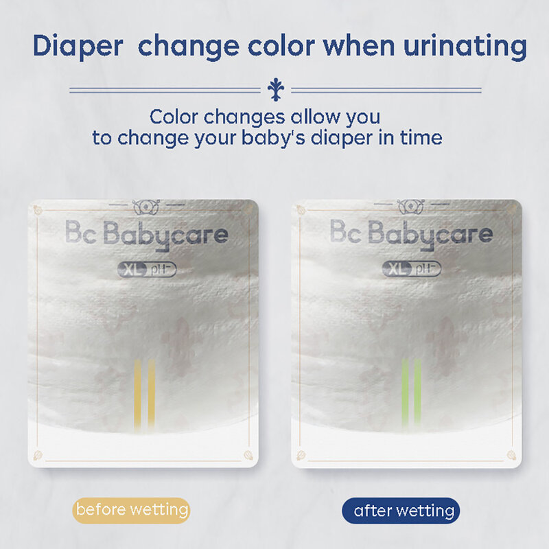 Bc Babycare-pañal desechable, pantalones transpirables, absorbentes, secado ultrasuave, L/XL/XXL/XXXL