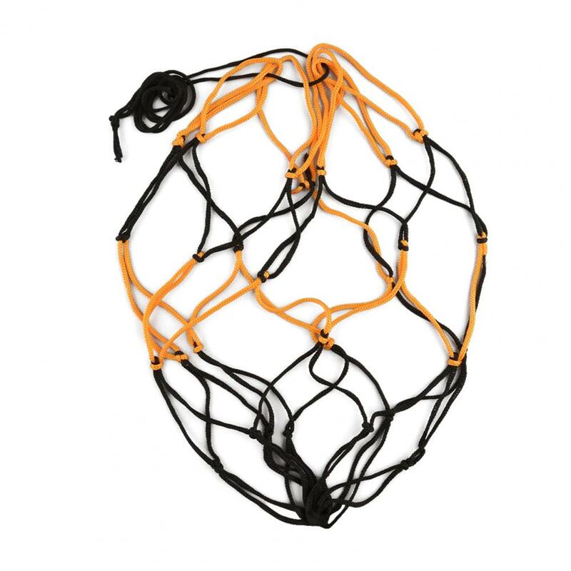 Bolsa de red de baloncesto de nailon para una sola bola, bolsa de almacenamiento de fútbol, bolsa de malla para deportes al aire libre, fútbol y voleibol