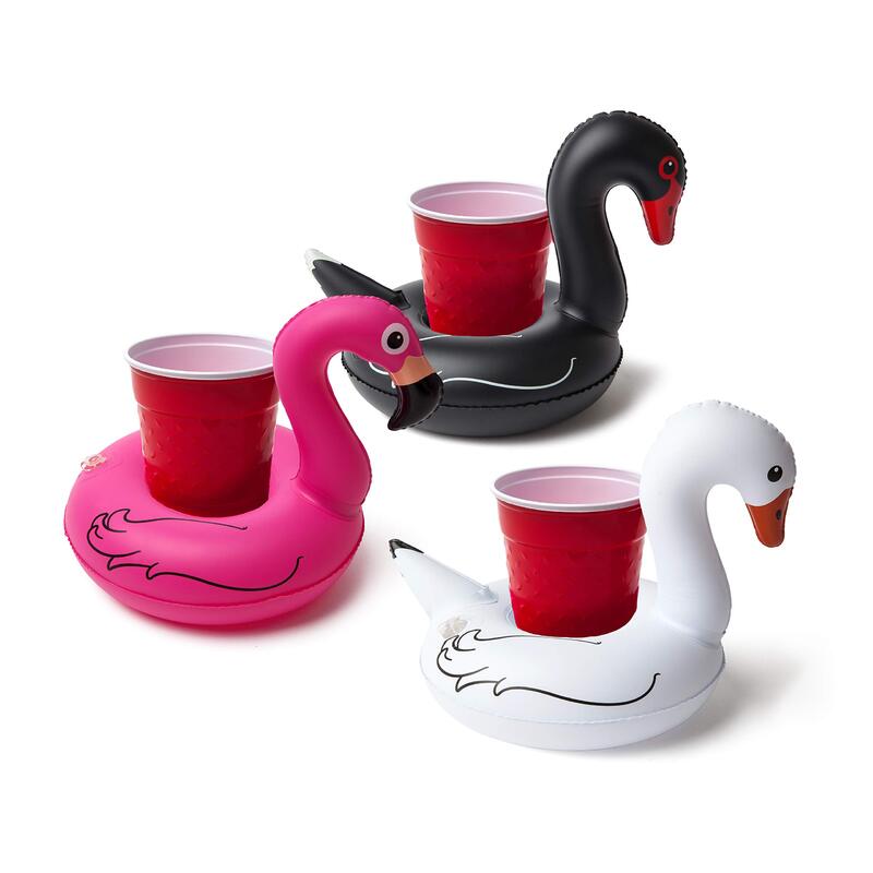 12 Designs Inflatable Drink Holders Drink Floats Inflatable Cup Coasters for Kids Inflatable Toys Swimming Pool Party Supplies
