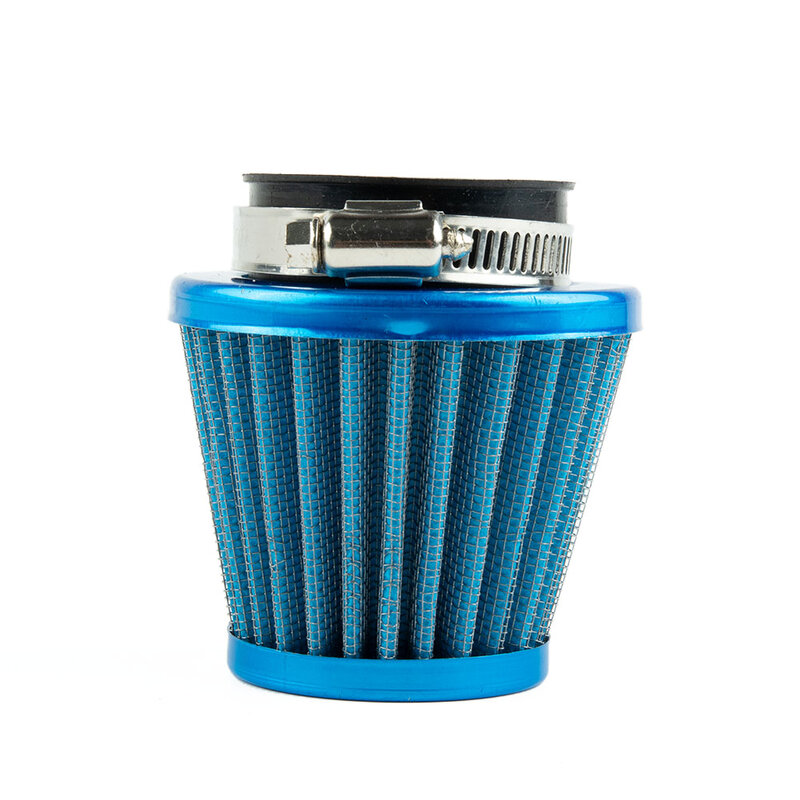 1pc Universal Motorcycle Air Filter - Black/Red/Blue/Silver, 35mm/38mm/42mm/45mm High Quality Metal Simple Design, Easy To Use