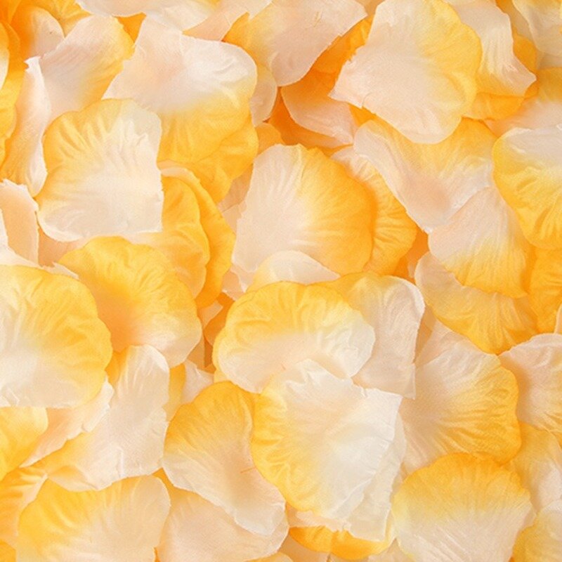 인공 꽃 시뮬레이션 장미 꽃잎 장식, 결혼식 결혼실 장미 꽃, 로트 당 100 개, 5*5cm
