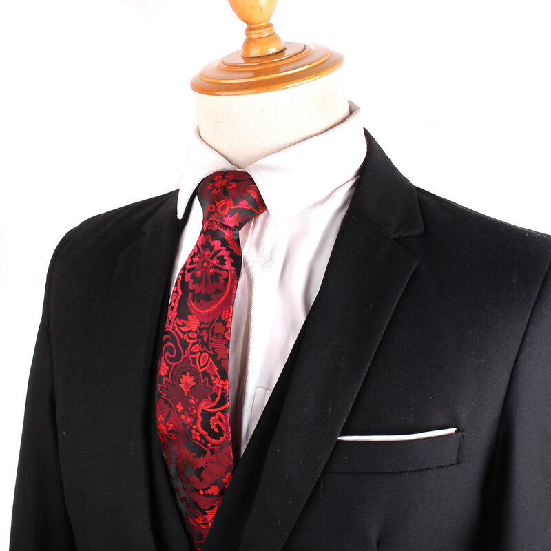 Novos Gravatas Skinny Para Homens Mulheres Jacquard Paisley Pescoço Gravata Para O Partido Negócio Moda Gravatas Clássico Bandana Pescoço Gravatas Para Presente