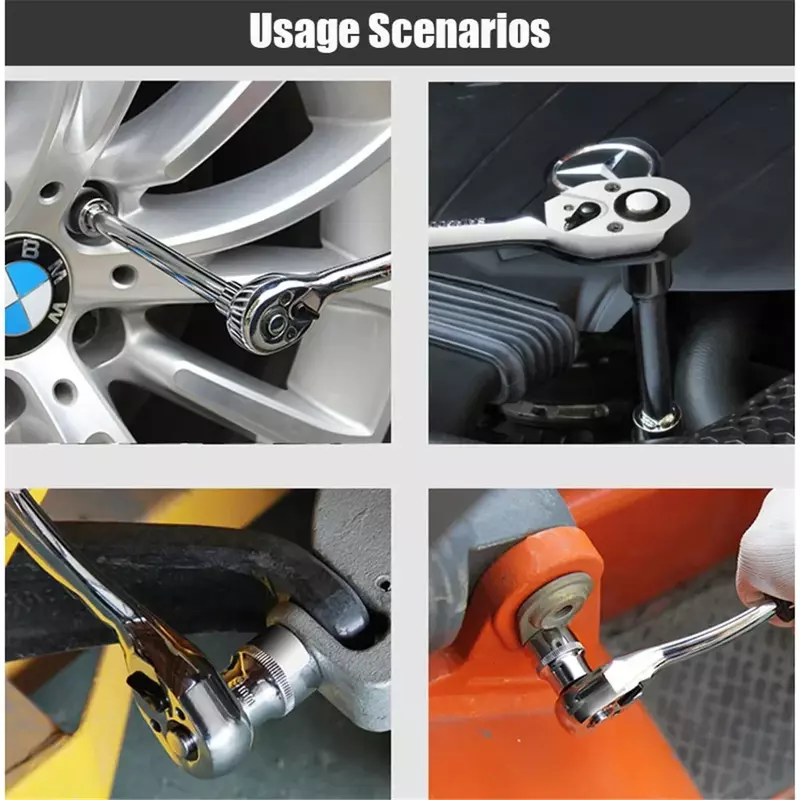 New Type Hexagon Hand Tool Set Auto Repair Tool Mechanical Maintenance Combination 10-32mm New 24 Pcs Socket Wrench
