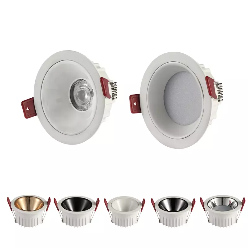 Dimmable LED Recessed Downlight Anti-Glare 7W 9W 12W 15W 18W Floodlight Ceiling Lamp LED Spot Lighting Bedroom Kitchen Spruce Up