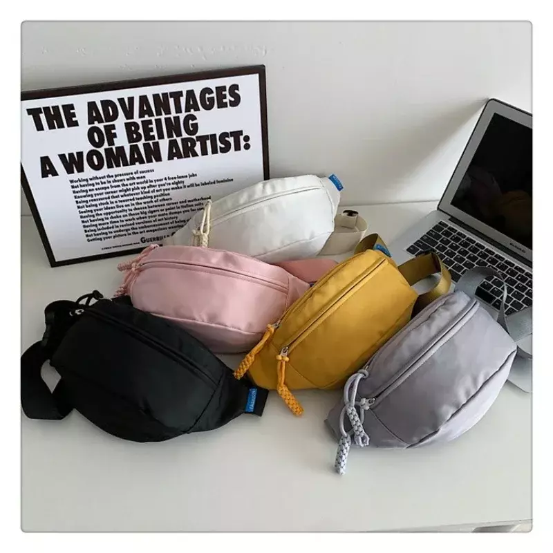 Поясные сумки из ткани «Оксфорд» на молнии, женские сумки, высококачественные вместительные однотонные поясные сумки, универсальный поясной кошелек для отдыха, 2024