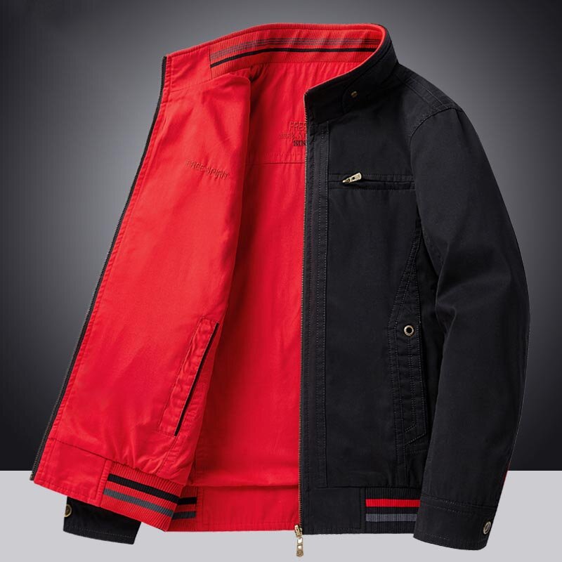 Jaqueta corta-vento para homens, roupas casuais de bombardeiro, blusão masculino, aquecimento esportivo, montanhismo militar Windbreak