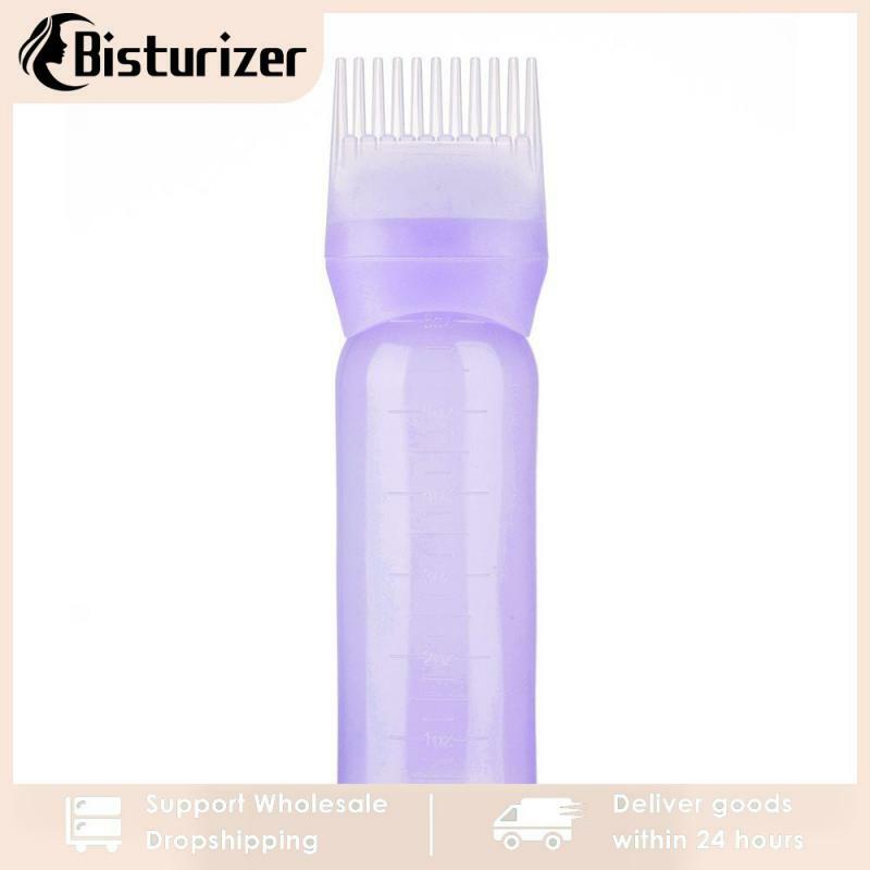 Colors Hair Dye Applicator Brush Bottles Dyeing Shampoo Bottle Oil Comb Hair Dye Bottle Applicator Hair Coloring Styling Tool