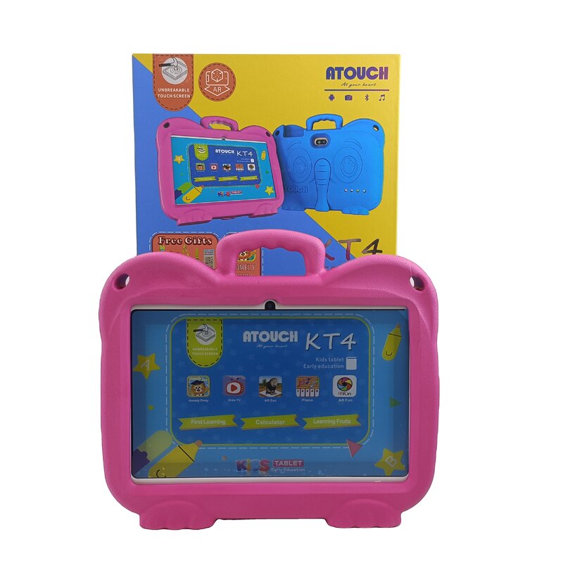 Tablette PC pour enfants ATOUCH KT4, logiciel d'apprentissage, Android 10, 7 pouces, chaud et populaire