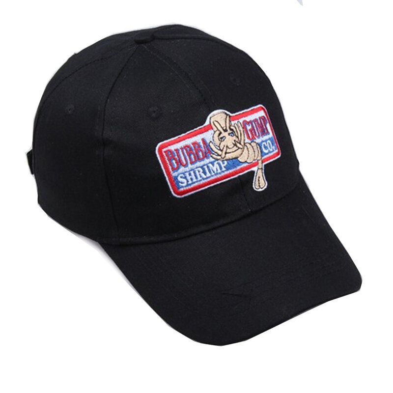 XaYbZc 1994 Bubba Gump 새우 CO. 남녀공용 야구 모자, 포레스트 검프 의상, 코스프레 자수 스냅백 모자, 여름 모자