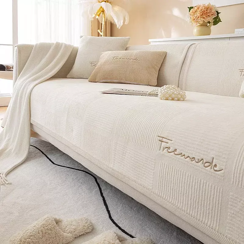 Non-Slip Thick Plush Couch Cushion Mat Corner Sofa Cover Sofas Towel Home Decor