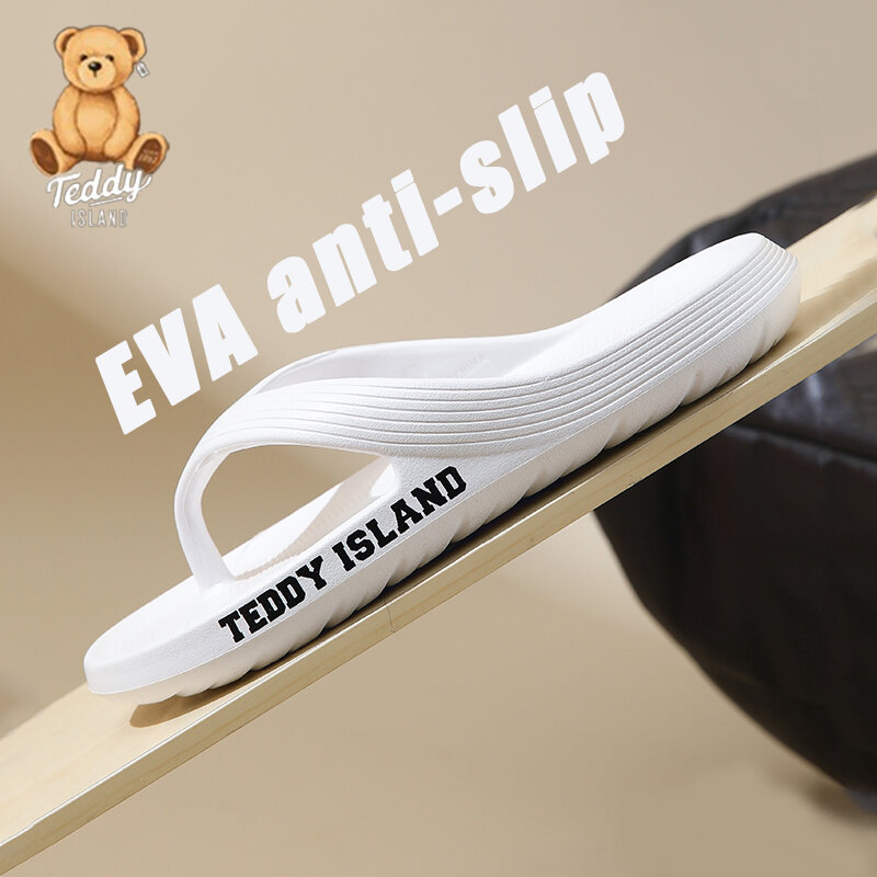 2024 Men Slipper Summer Beach Slides Bathroom Anti Slip Slipper EVA Soft Sandals Simplicity Ultra Light Letter Flip Flops