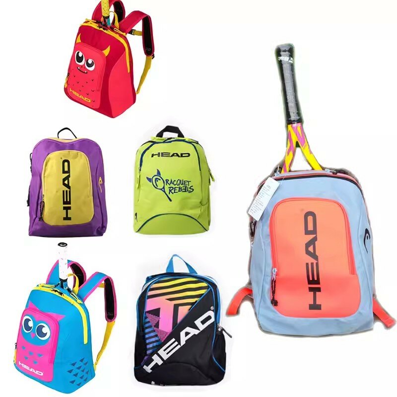 Testa bambini borsa da Tennis racchetta da Tennis borsa sportiva palestra all'aperto zaino da Badminton impermeabile con borse a tracolla borsa bollitore