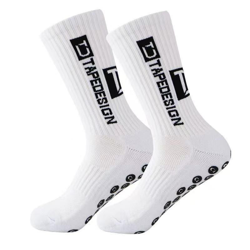 14 Colors Unisex Anti-slip Football Socks Non-slip Soccer Basketball Tennis Sport Socks Grip Cycling Socks