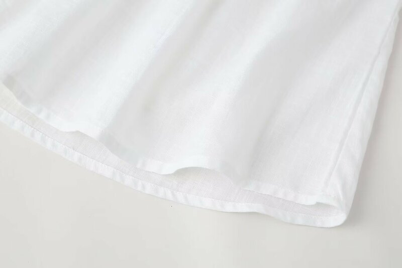 Blusa vintage de manga comprida com decote em v, camisas femininas bordadas com contas, tops chiques, nova moda, 2024