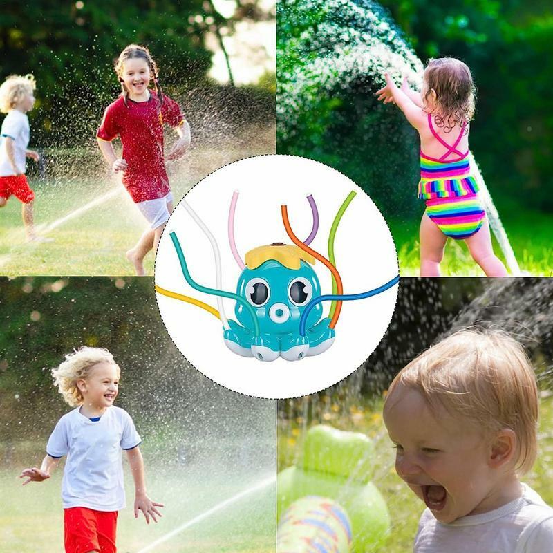 Mainan Sprinkler gurita untuk anak-anak, luar ruangan semprotan air Sprinkler taman mainan air anak-anak semprotan air Sprinkler mainan mandi bayi