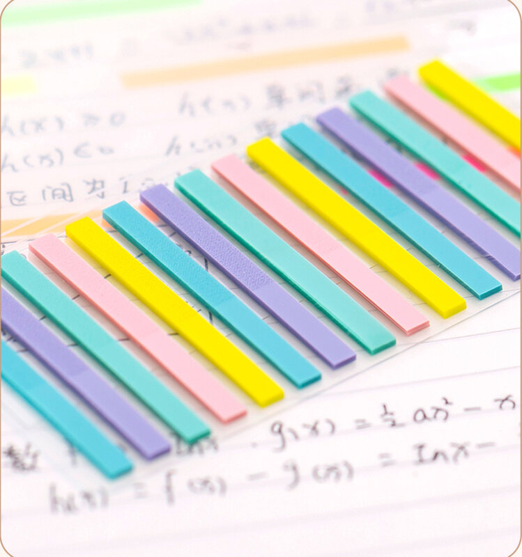 1pc Transparent Reading Aid Highlight Sticker Fluorescent Index Tabs Flags Sticky Note Student Stationery School Office Supplies
