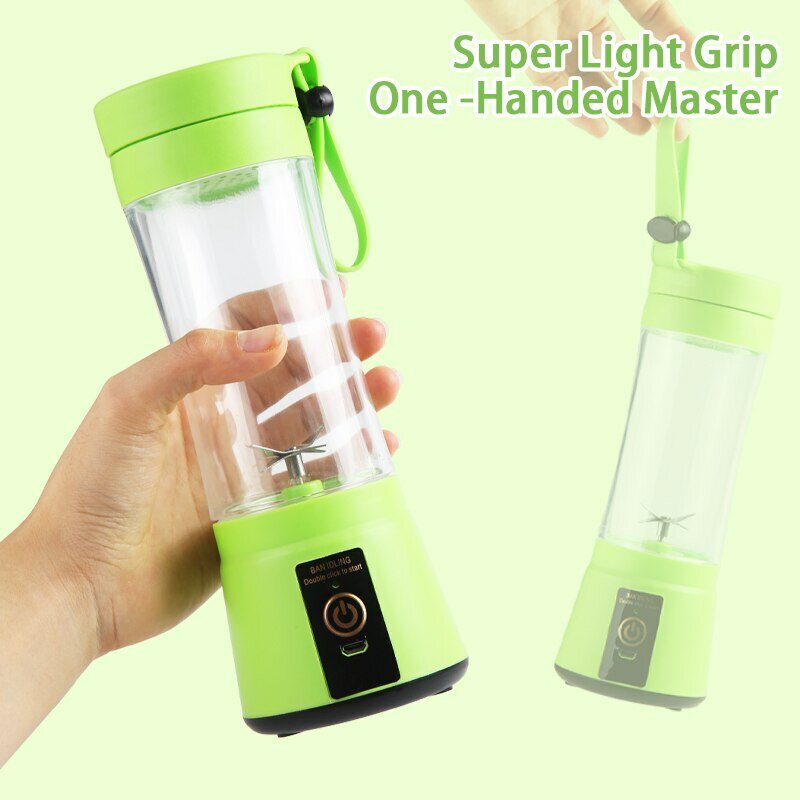 Draagbare Fruit Juice Blenders Zomer Persoonlijke Elektrische Mini Fles Home USB 6 Blades Juicer Cup Machine Voor Keuken