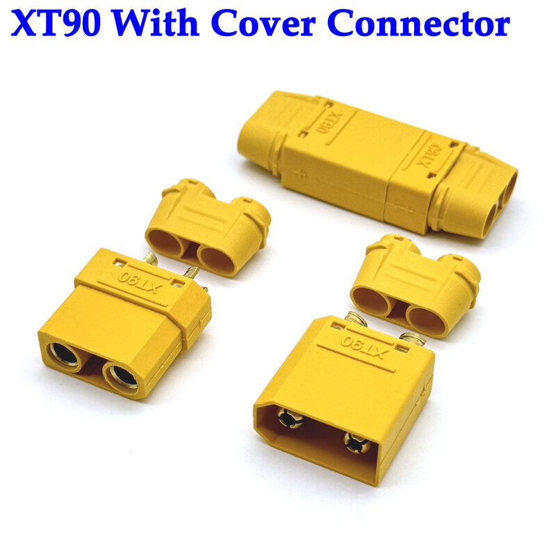 XT90 dengan konektor penutup colokan XT90H 4.5mm adaptor betina jantan pisang untuk baterai Lipo mobil Drone RC