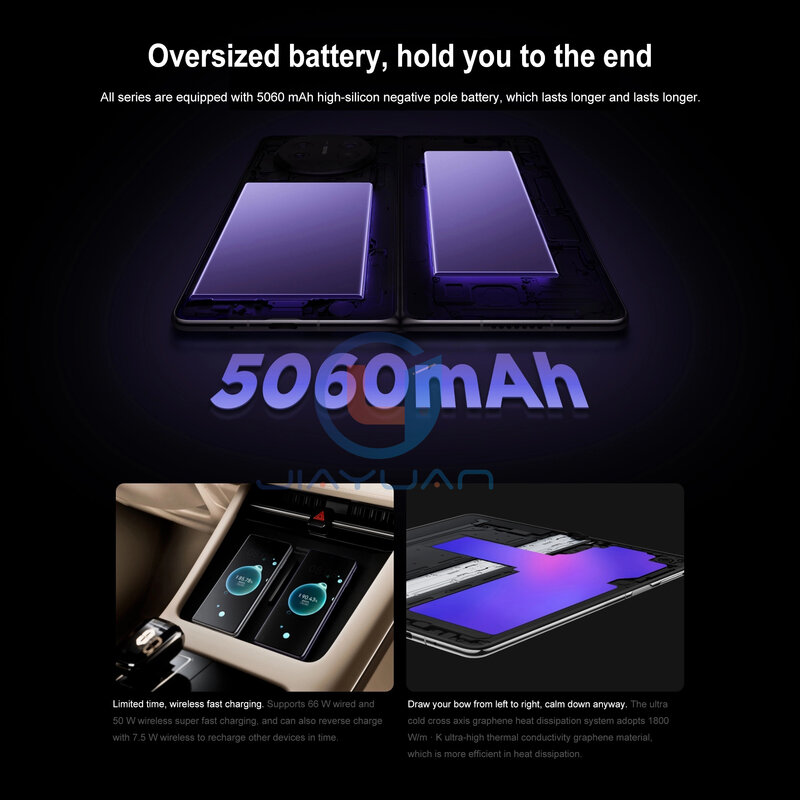 New Original Huawei Mate X5 Folded Screen Mobile Phone 7.85 Inches Kunlun Glass Screen HarmonyOS 4.0 Kirin 9000S NFC Smartphone