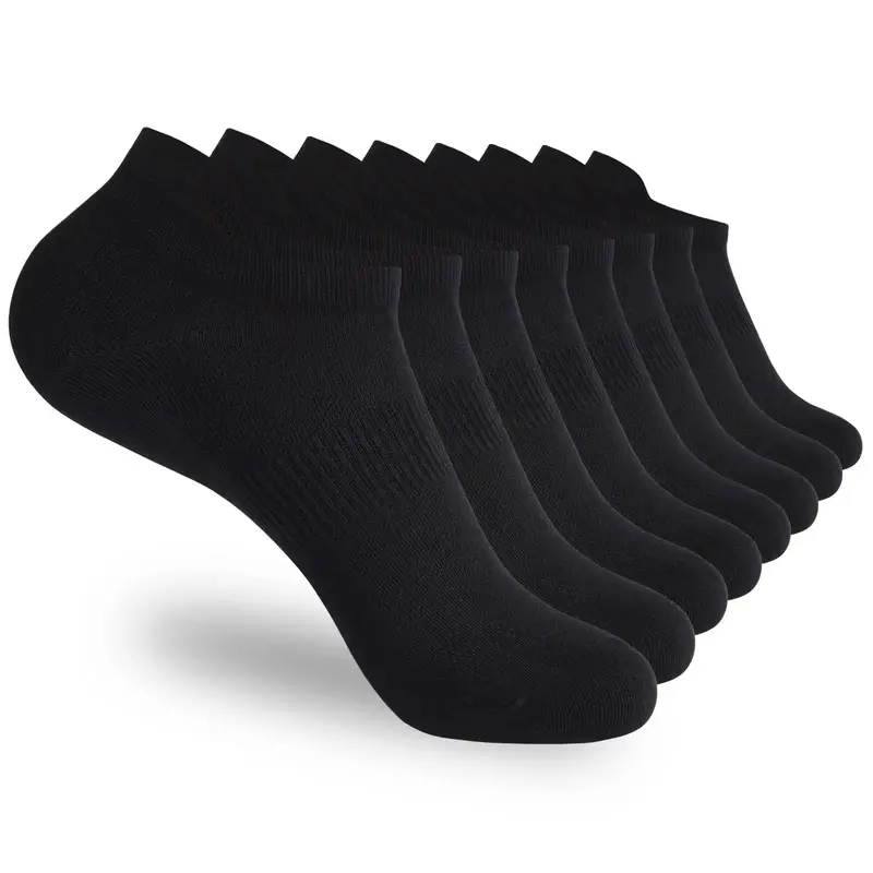 Calcetines tobilleros Unisex para hombre y mujer, calcetín deportivo, blanco, suave, fino, bajo, informal, para correr, 5/10 pares por lote