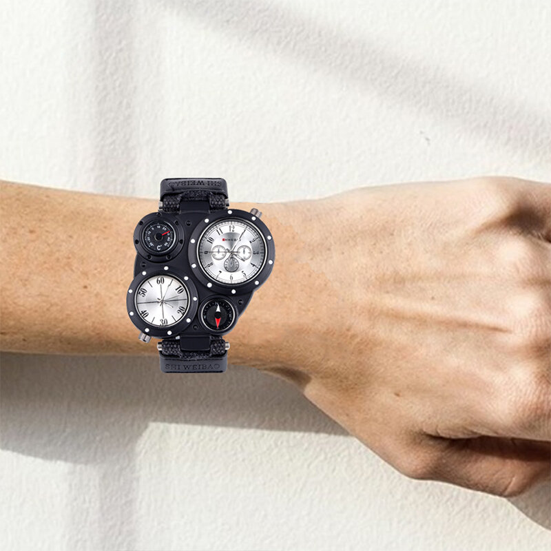 Shiweibao famosa marca de luxo quartzo relógio masculino relógios de pulso para o homem cavalheiro personalidade superior marca legal 2 3 mostradores relógios dos homens