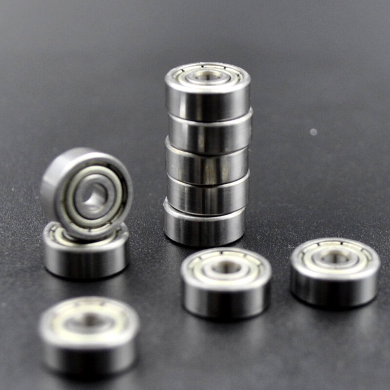 Rodamientos de bolas de piezas para patineta, rodamientos en miniatura de ranura profunda, 623ZZ, 3x10x4mm, 10 Uds.