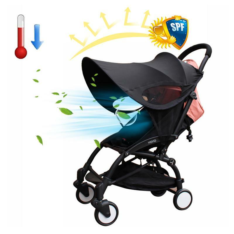 Sombrinha Universal Carrinho De Bebê Para Sol Viseira, Acessórios Para Carrinho De Bebê Capa, Proteção Contra Chuva Windproof, Guarda-chuva Toldo Abrigo
