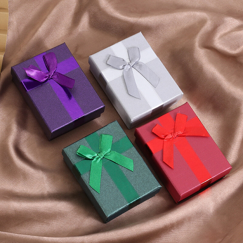 Gioielli confezione regalo orecchini collana scatole per imballaggio bomboniere decorazioni per feste di compleanno scatola per esposizione scatola di immagazzinaggio Bowkont