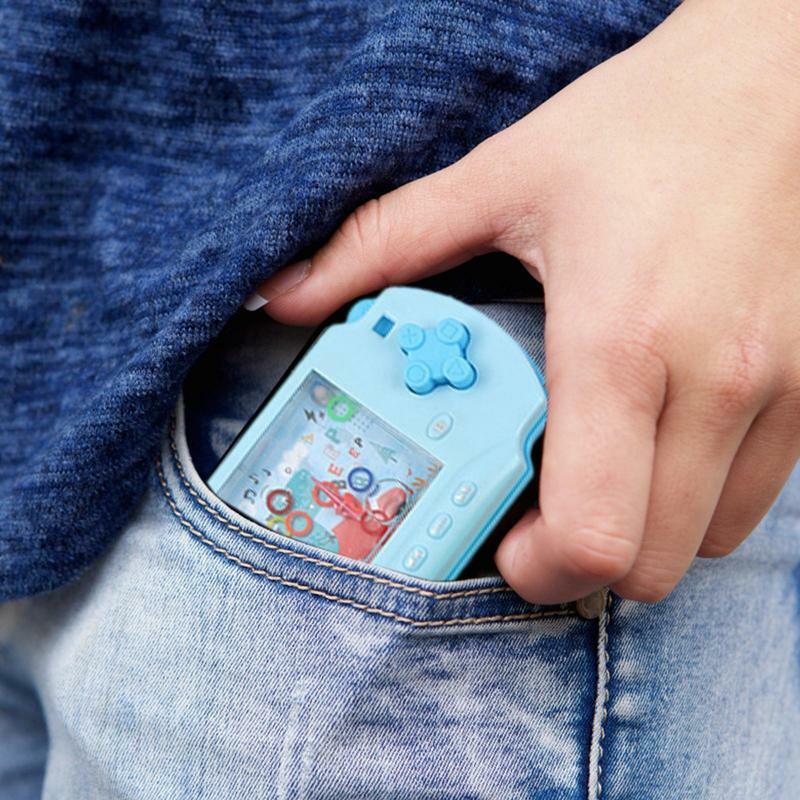 Gioco d'acqua portatile divertente gioco ad anello di dinosauro retrò stimolante giocattoli tenuti in mano gioco portatile per l'infanzia Aqua Water Toy per
