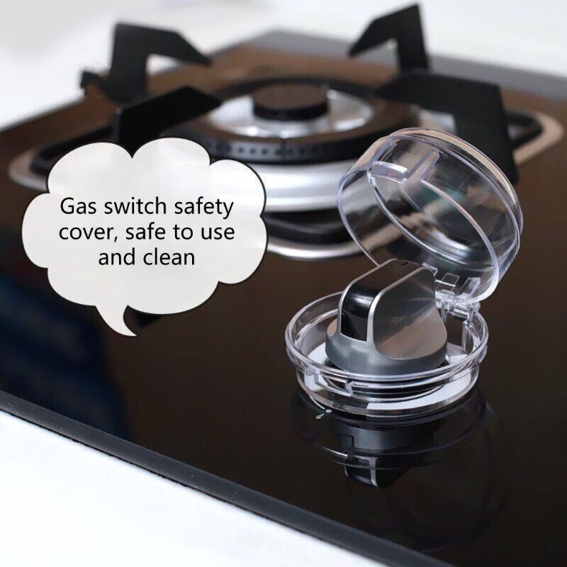 Gas Stove Knob Protectors Cap Kitchen Microwave Oven Power on off Protective Cover Cooker Button Protections Tool