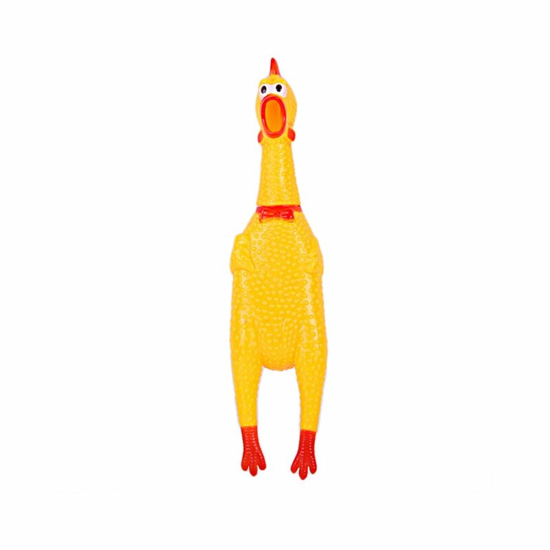 1PC S/M Funny Pet Toy Sets Squawking Rooster Screaming Rubber Chicken Pet Dog Toys Attractive Dog Cat Puppy Sound Molar Chew Toy