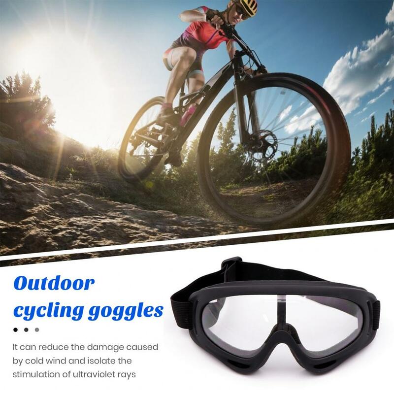 Lunettes de ski professionnelles à vision claire, lunettes de cyclisme, coupe-vent, anti-poussière, mousse souple, protection des yeux, 506