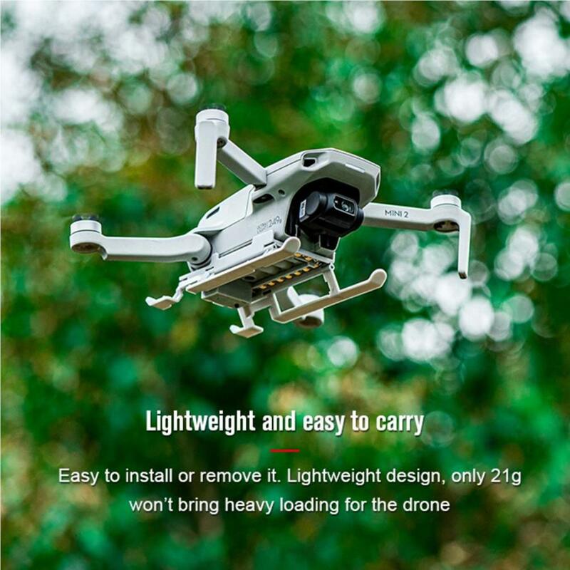 Equipo de aterrizaje UAV con extensor de luces nocturnas, soporte de protección de liberación rápida, Protector de expansión plegable antideslizante, engranajes de entrenamiento